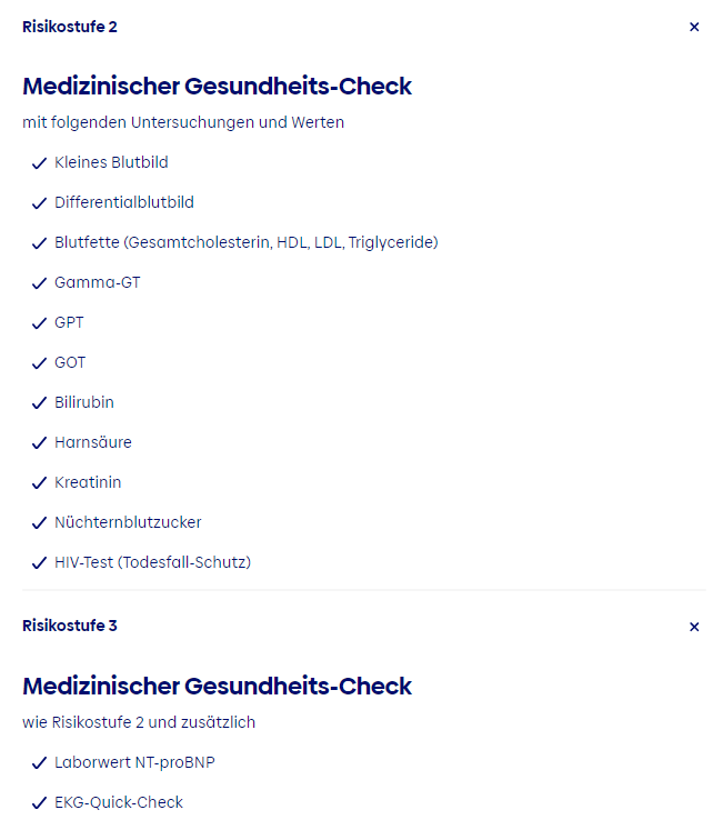 zusätzliche Untersuchungen bei BU Antrag