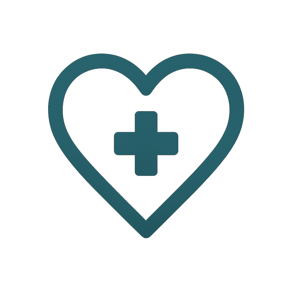 Icon Herz mit Kreuz: Krankenversicherung für Medizinstudenten